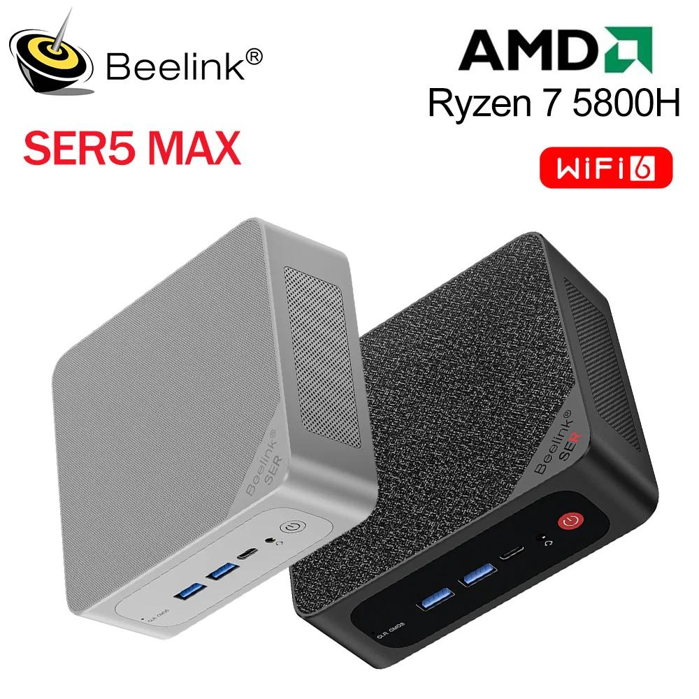 2023 Beelink Ryzen 7 5800H SER5 Max Pro ̴ PC AMD DDR4 16GB RAM 500GB SSD 5500U WiFi6 4K HD ũž ǻ SER5 Pro 5700U